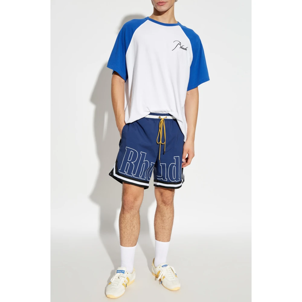 Rhude T-shirt met logo White Heren