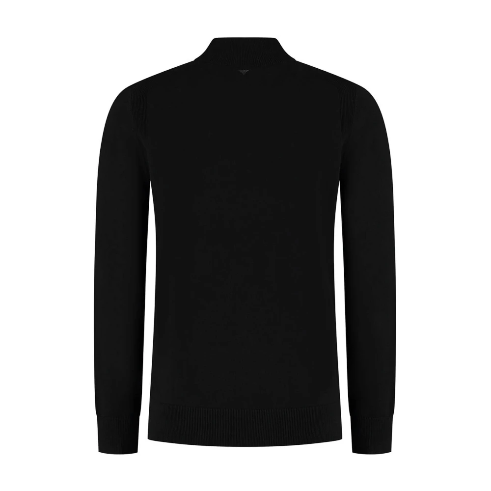 Pure Path Gebreide Halfzip Trui Black Heren
