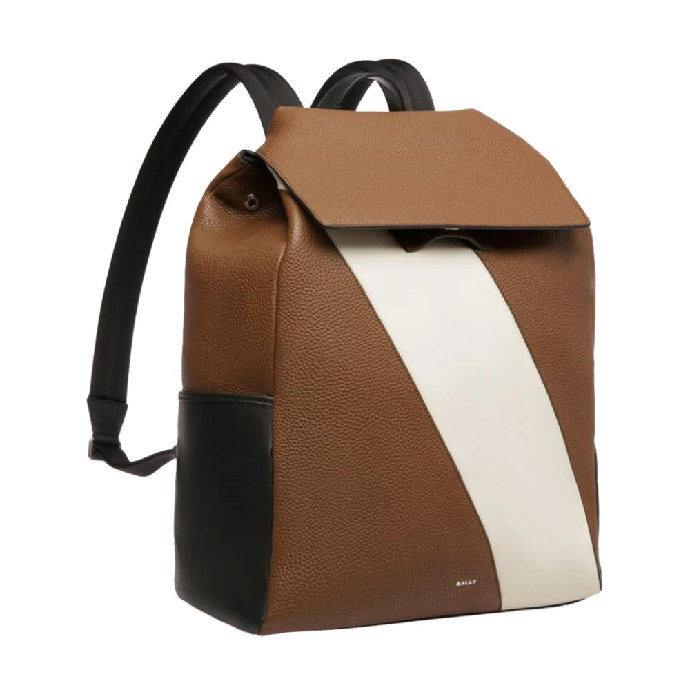 Bally Stijlvolle leren rugzak Brown Heren