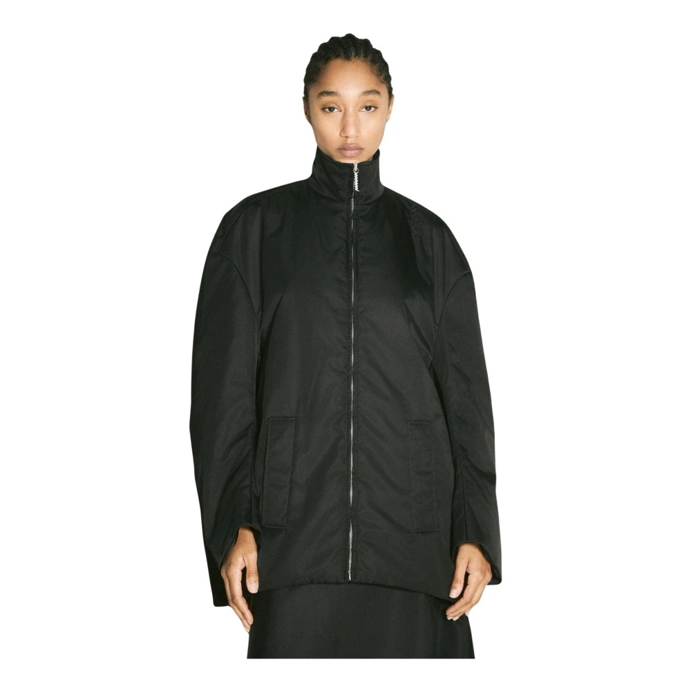 Marni Waterafstotende Twill Parka Jas Black Dames