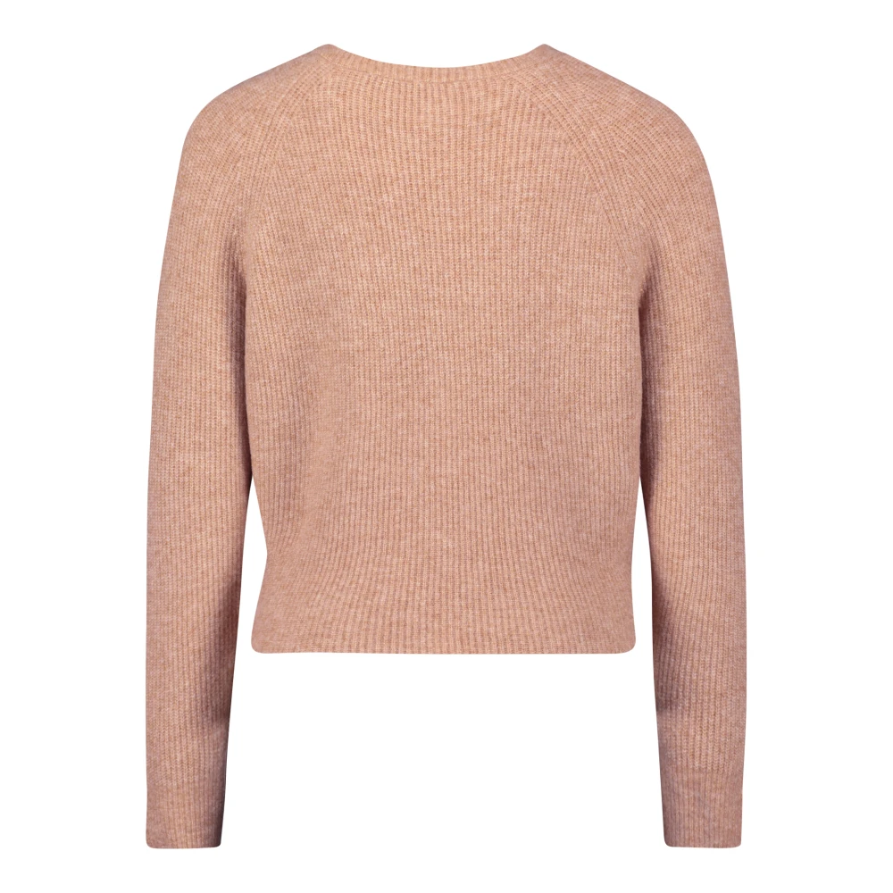 Betty & Co Gebreide trui met V-hals Beige Dames
