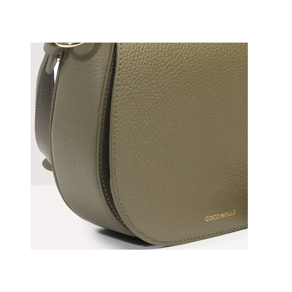 Coccinelle Groene leren handtas Model E5 Q9F Green Dames