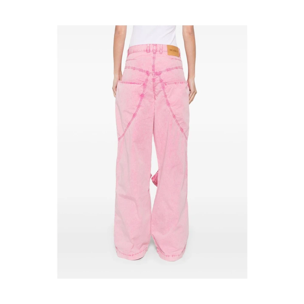 The Attico Roze Jeans met Zakken Pink Dames