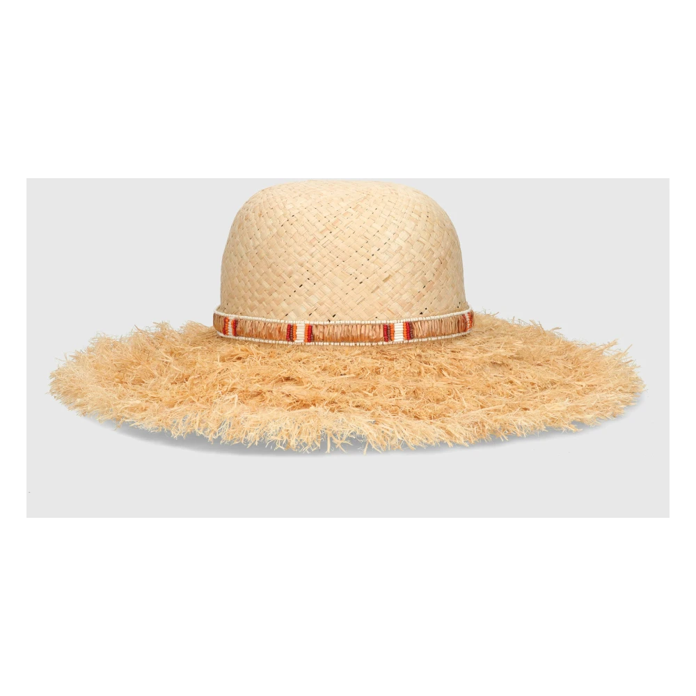 Borsalino Bohemian Franje Raffia Hoed White Dames