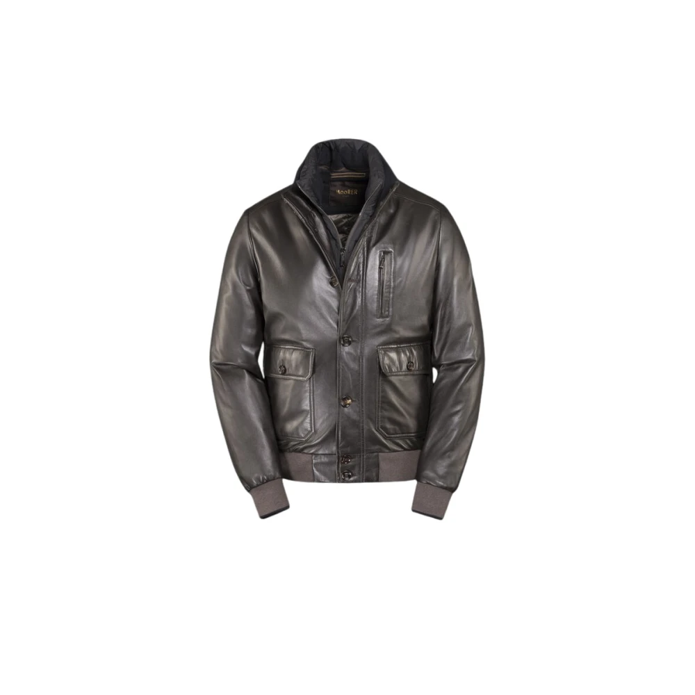 Jackets > Leather Jackets - - Moorer - Modalova