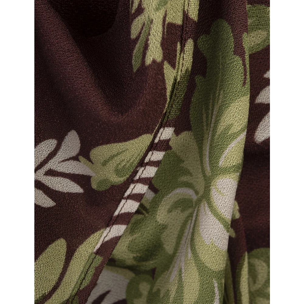 ETRO Bordeaux Bloemenprint Midi Rok Multicolor Dames