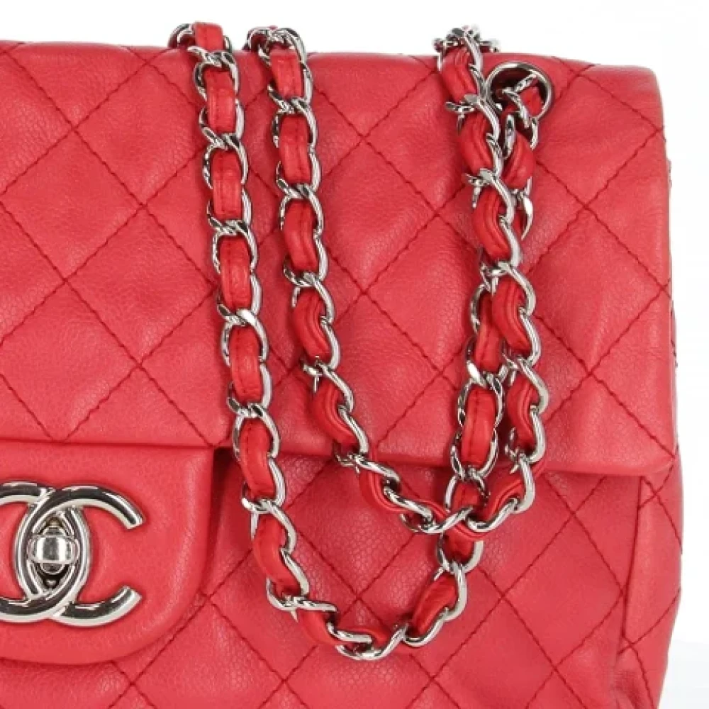 Chanel Vintage Pre-owned Leather chanel-bags Red Dames