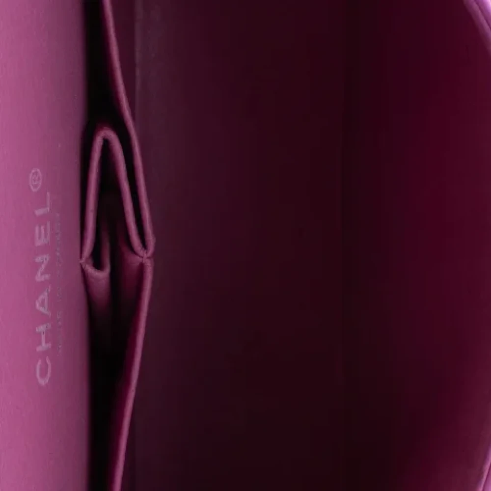Chanel Vintage Pre-owned Leather chanel-bags Purple Dames