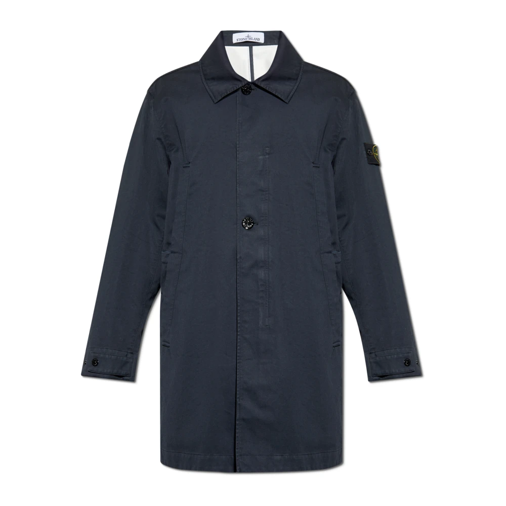 Stone Island Jacka med logo Blue, Herr