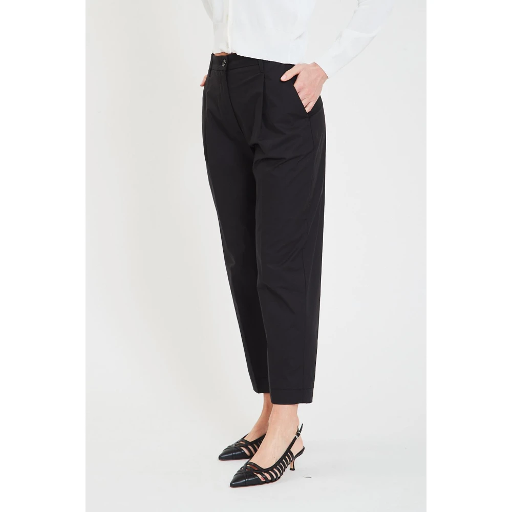 Nine In The Morning Hoge Taille Slim Fit Blauwe Broek Black Dames