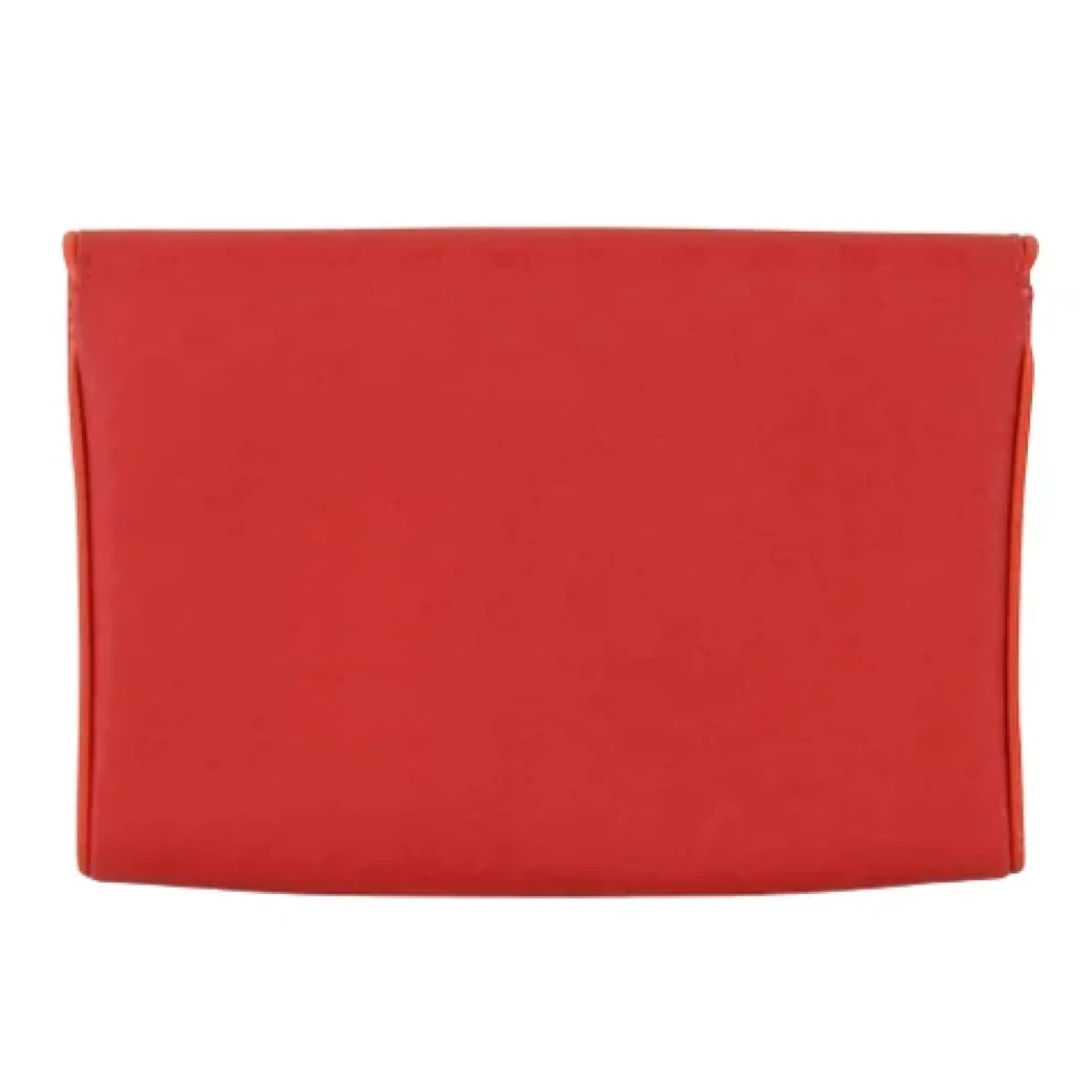 Gucci Vintage Pre-owned Leather clutches Red Dames