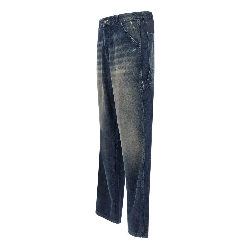 Diesel Werkkleding Stijl Blauwe Jeans Blue Heren