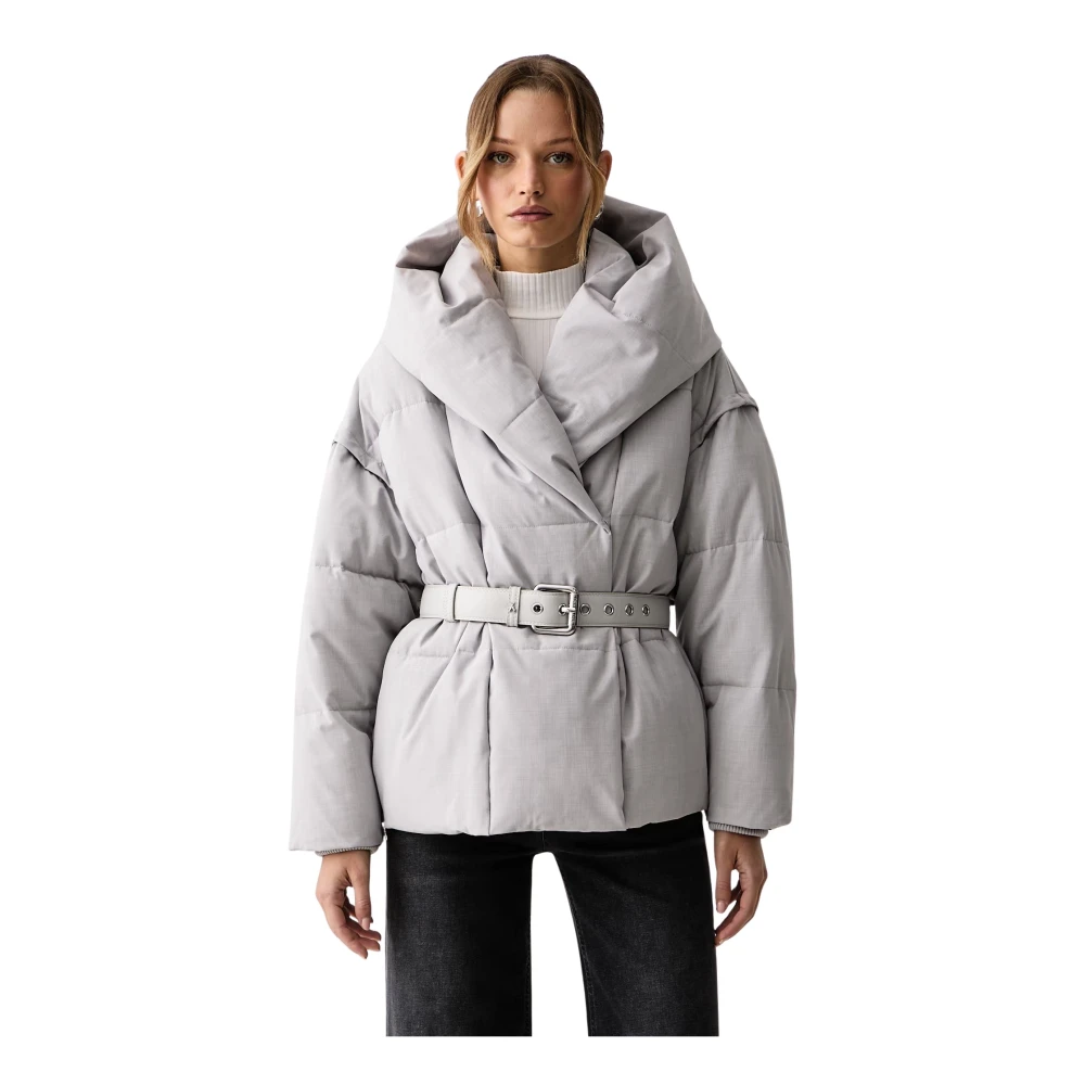 Giubbotto puffer con cintura - Immagine 4