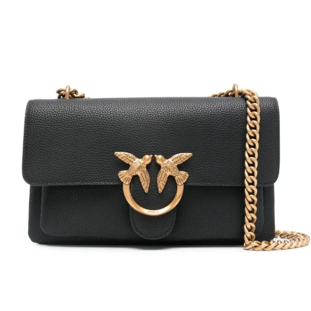 Pinko Women's Black Cross Body Bags, One Size, Love One Shoulder Bag