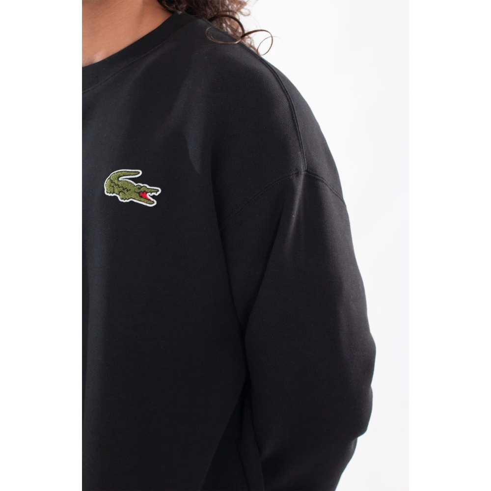 Lacoste Gezellige Croc Fleece Sweatshirt Black Heren