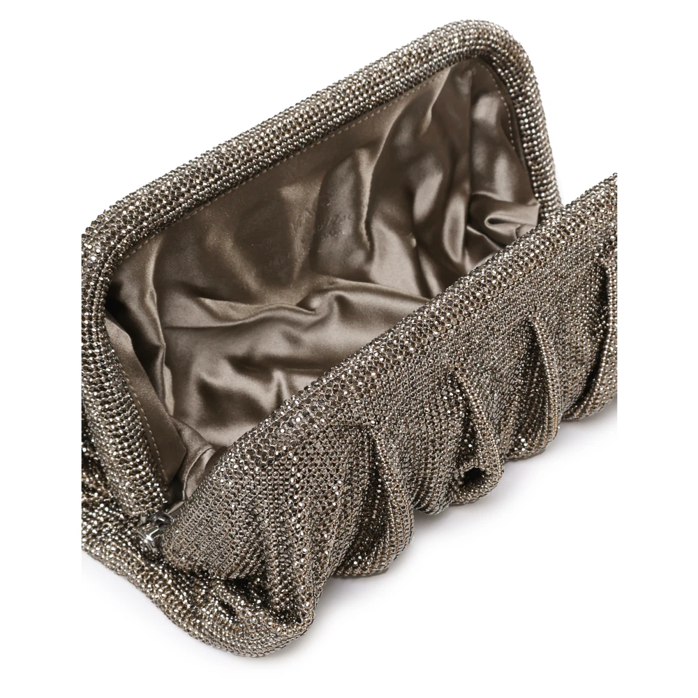 Benedetta Bruzziches Grijze Mesh Clutch Tas Gemaakt in Italië Gray Dames