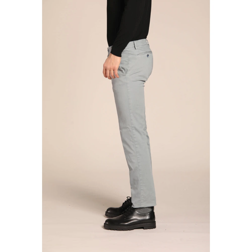 Mason's Gabardine stretch chino broek regular fit Blue Heren