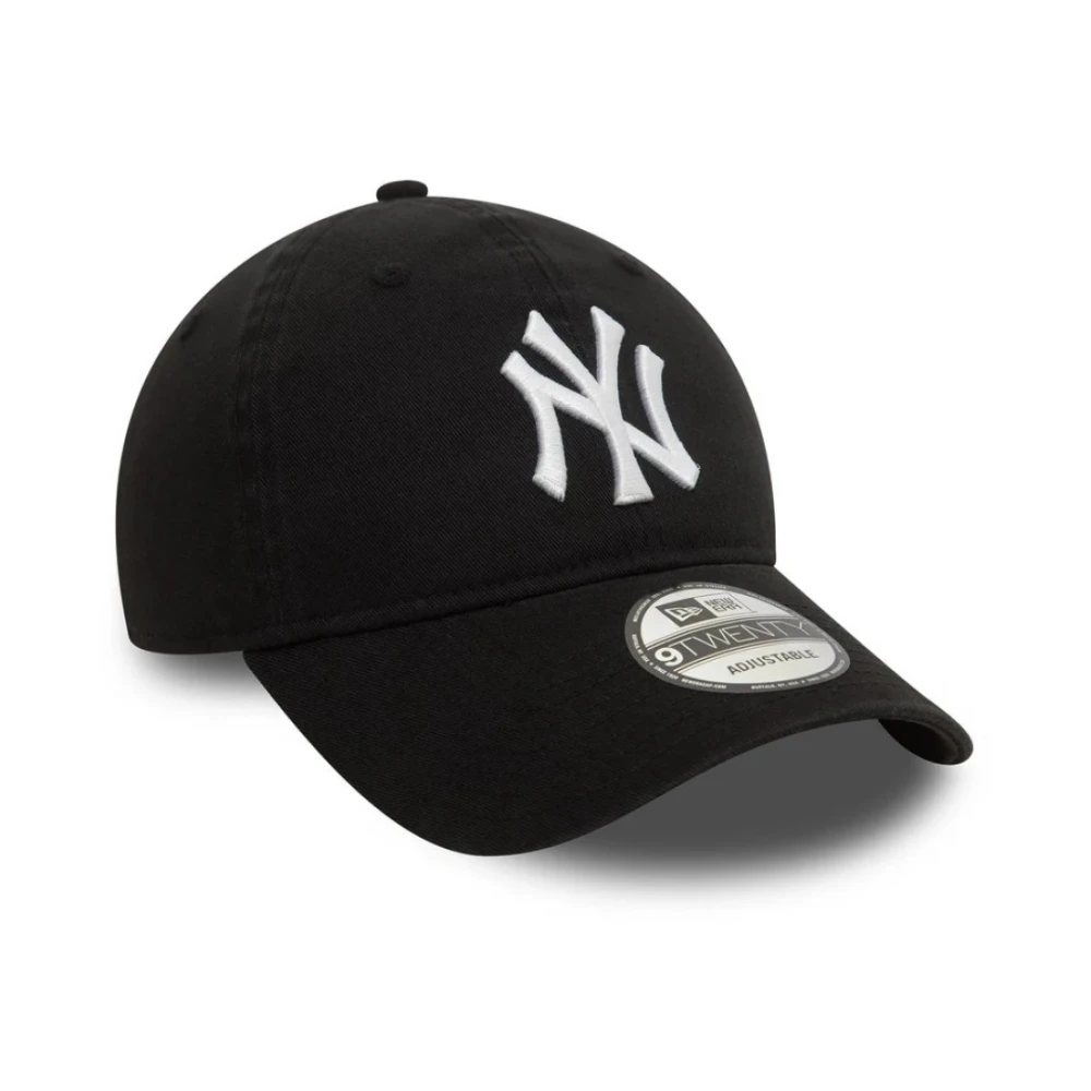 new era Vintage Gewassen Baseballpet met Teamlogo Black Heren
