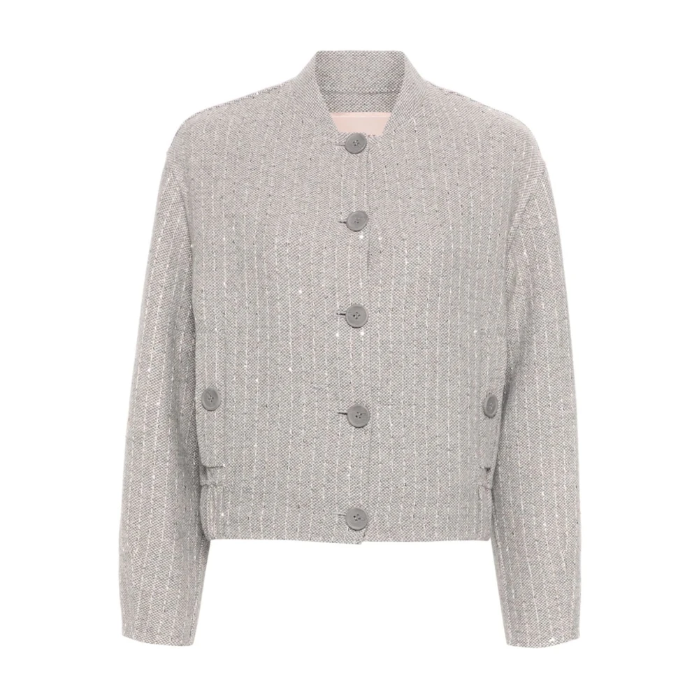 Twinset Grijs Jasje Set Gray Dames