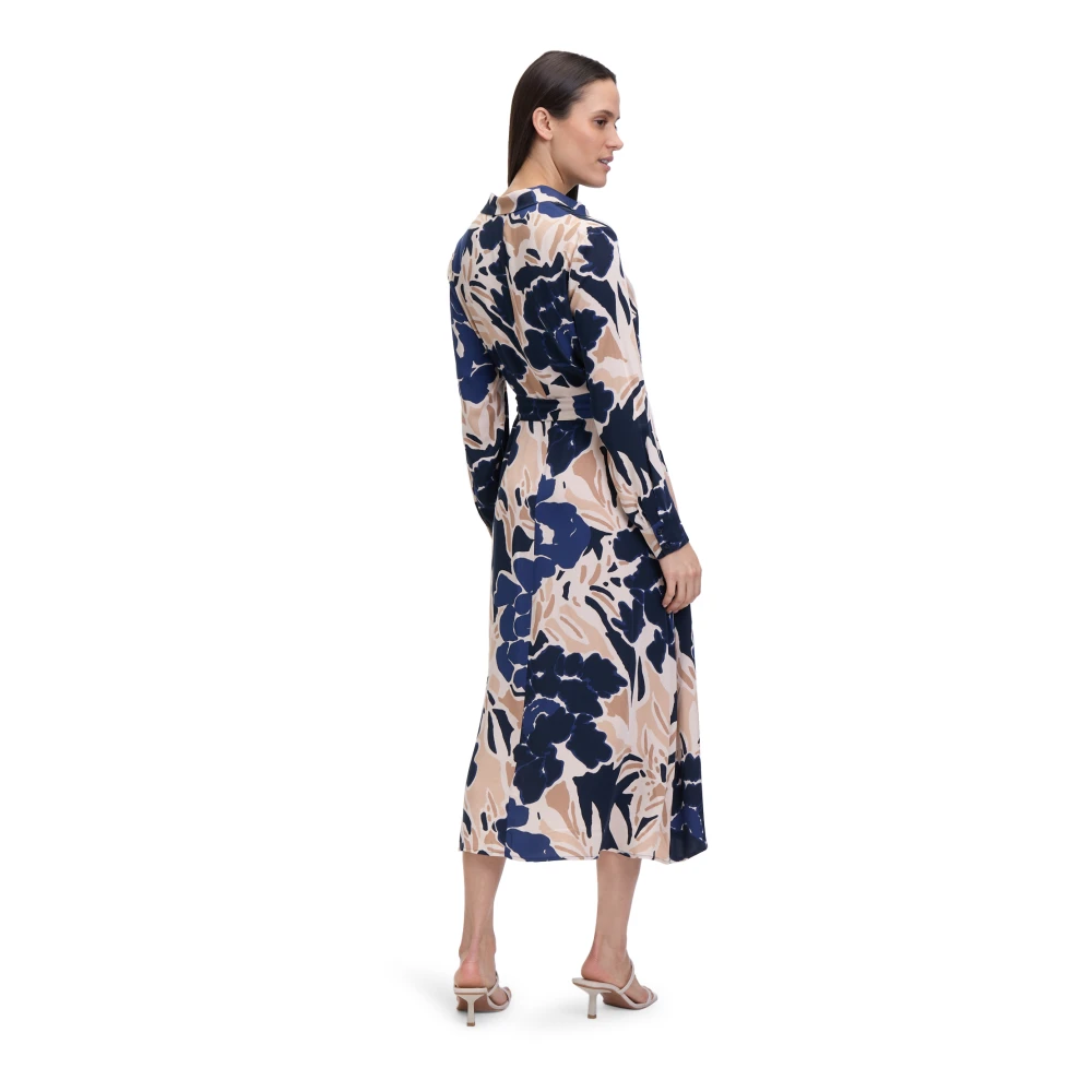 Betty Barclay Geblokte Jurk Trendy Stijl Multicolor Dames