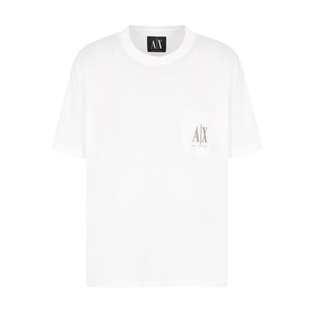 Armani Exchange Klassiek T-shirt met korte mouwen White Heren