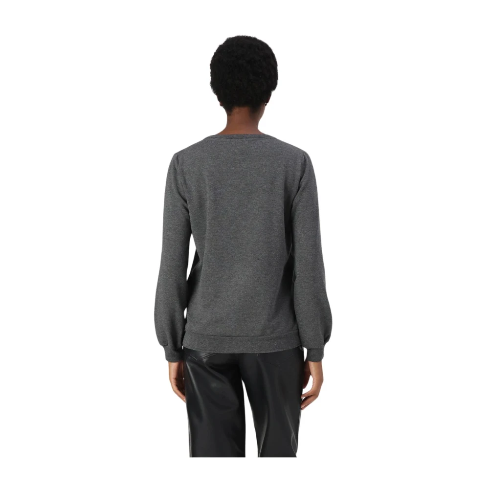 Liu Jo Gesloten sweatshirt met uniek ontwerp Gray Dames