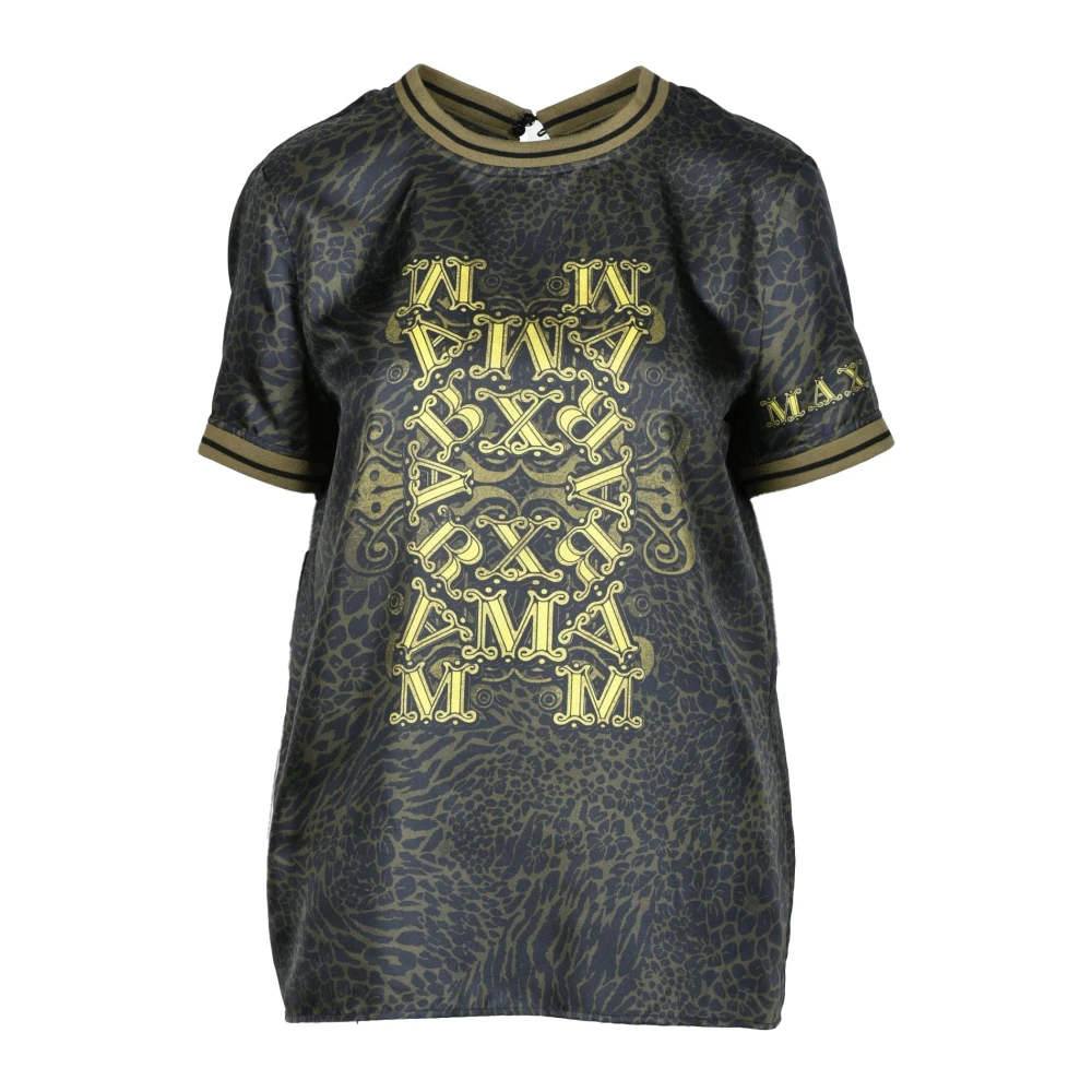 Max Mara Zijden Blouse Green Dames