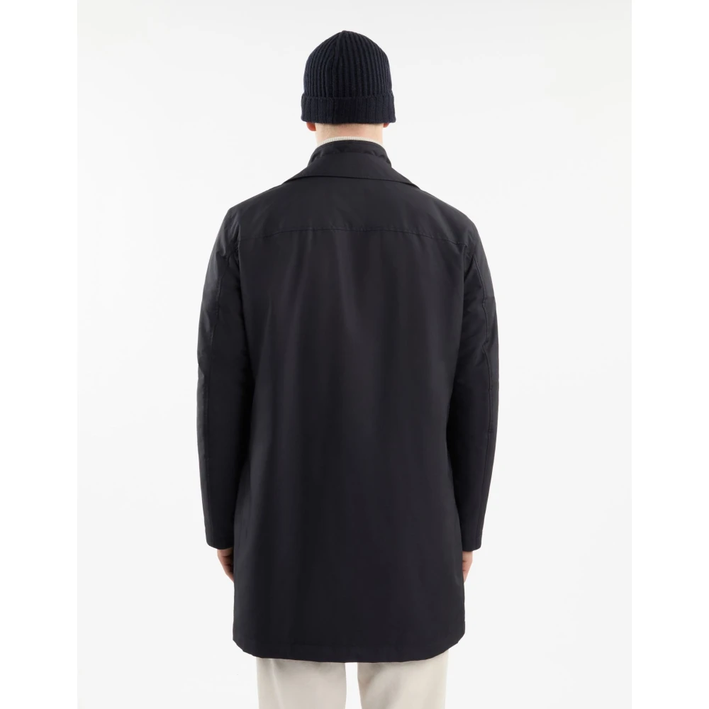 Fay Popeline Tecnico Ochtendjas Blue Heren