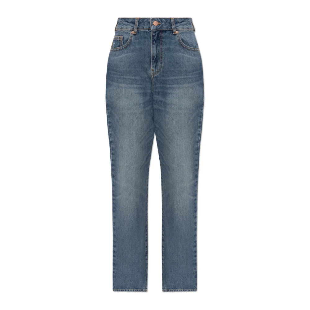 Emporio Armani Femme Bleu - Jean Droit - Jeans - Taille: W25