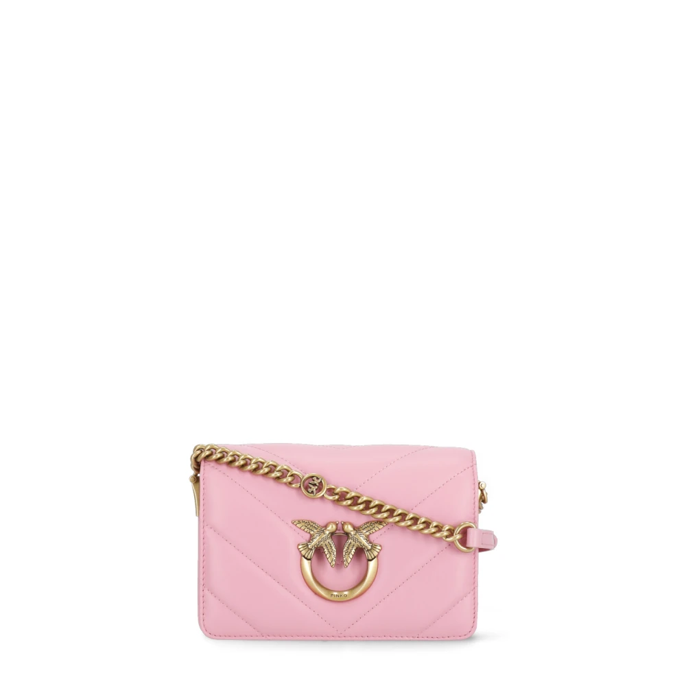 Pinko Shoppers Love Click Mini Bag in poeder roze