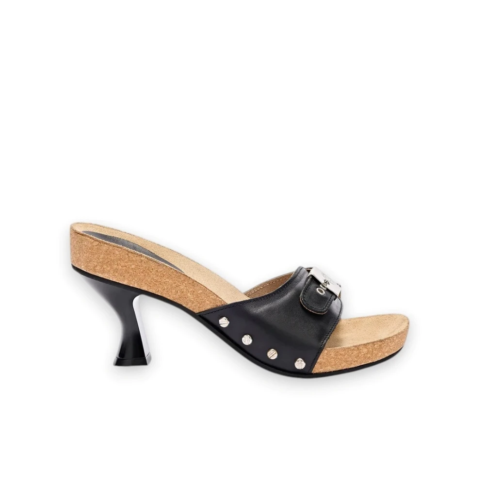 Scholl Black Heeled Mules, Female, 5 Uk, Heeled Mules