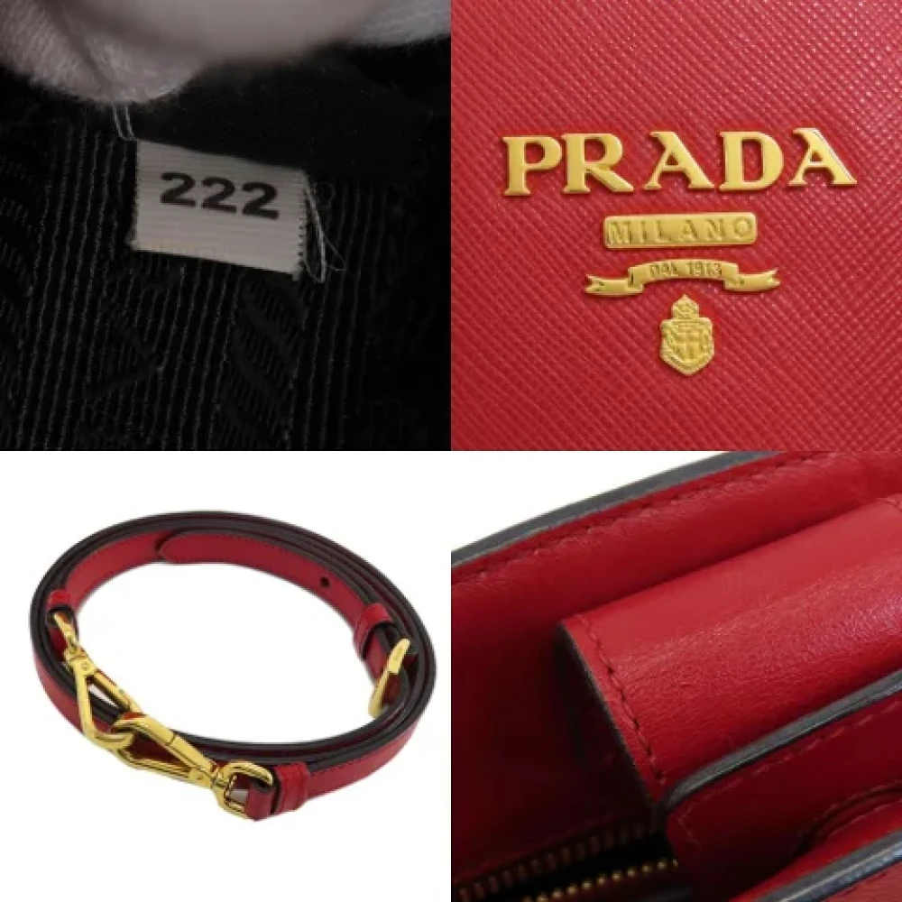 Prada Vintage Pre-owned Fabric prada-bags Red Dames