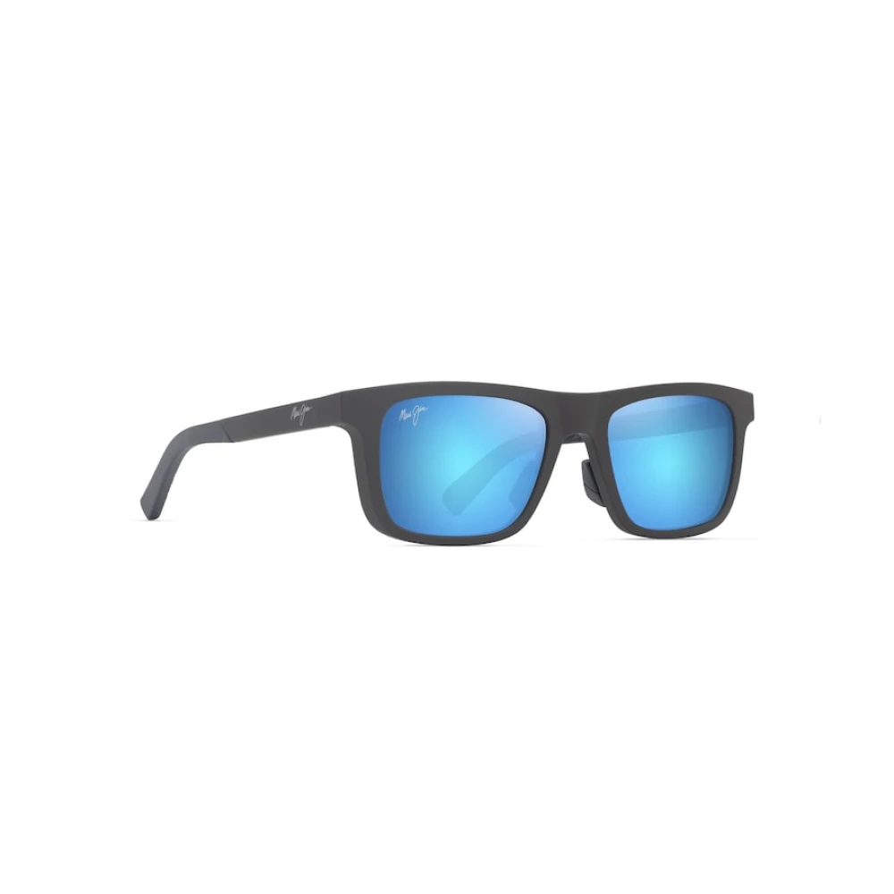 Maui Jim Unisex Gray Sunglasses, 52 Mm, Moaka Rectangular Sunglasses