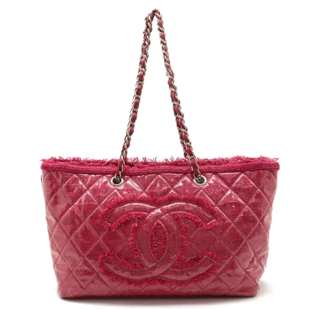 Chanel Vintage Pre-owned Plastic totes Pink Dames