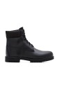 bottes-noires-a-lacets-avec-semelle-en-caoutchouc