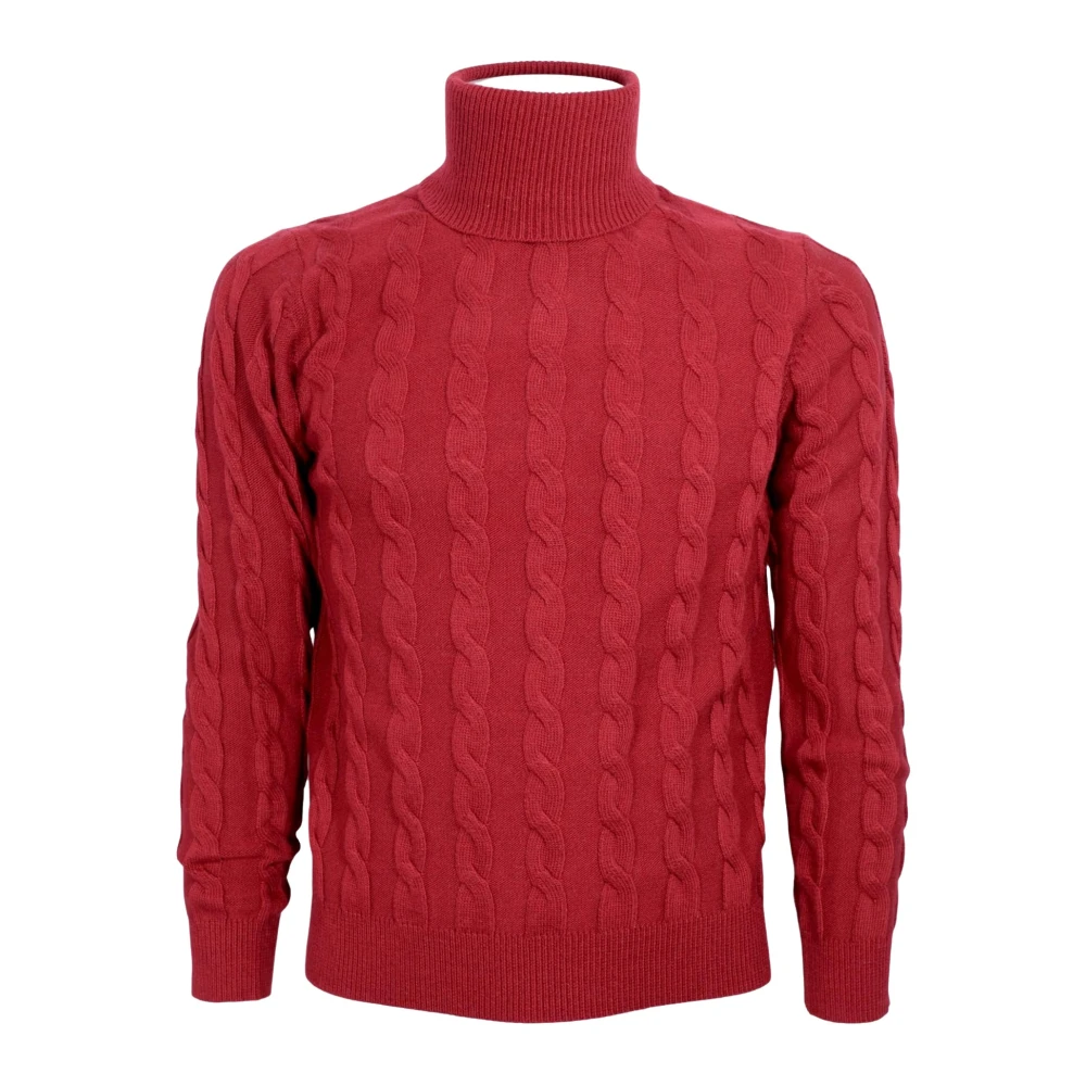 Cashmere Company Men's Red Turtlenecks, 2XL, Turtleneck
