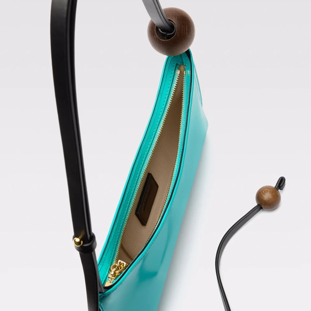 Jacquemus Turquoise Schoudertas Verhoog Stijl Blue Dames