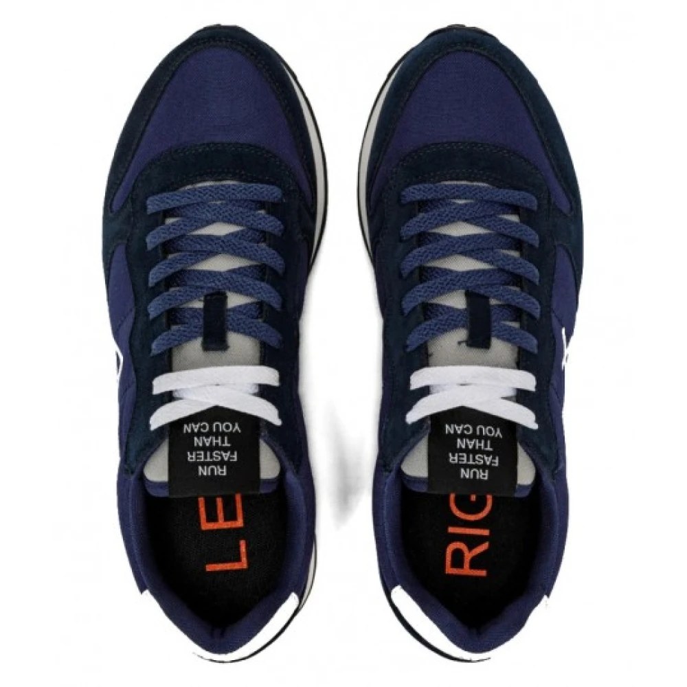 Sun68 Blauwe Sneakers Tom Solid Nylon Blue Heren