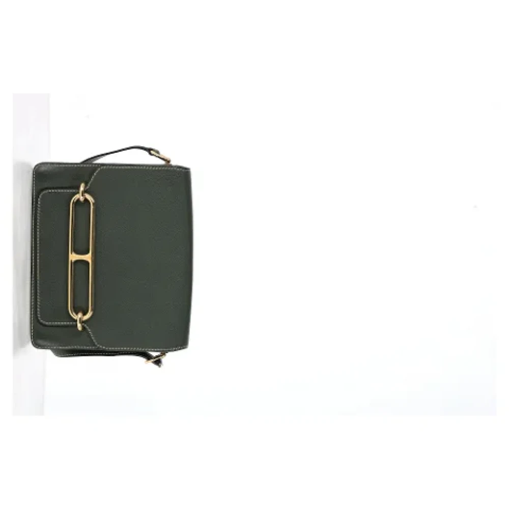 Hermès Vintage Pre-owned Leather handbags Green Dames
