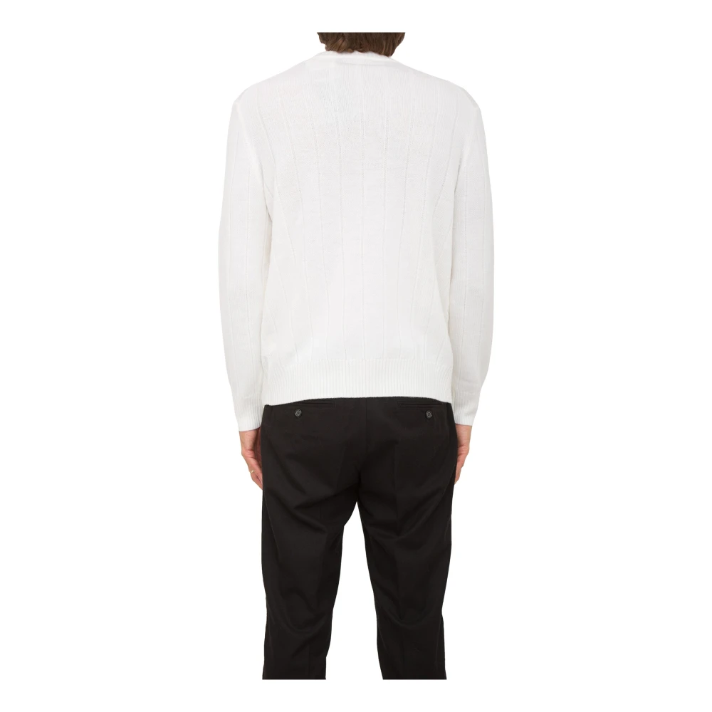 Paolo Pecora Wit Crewneck Shirt White Heren