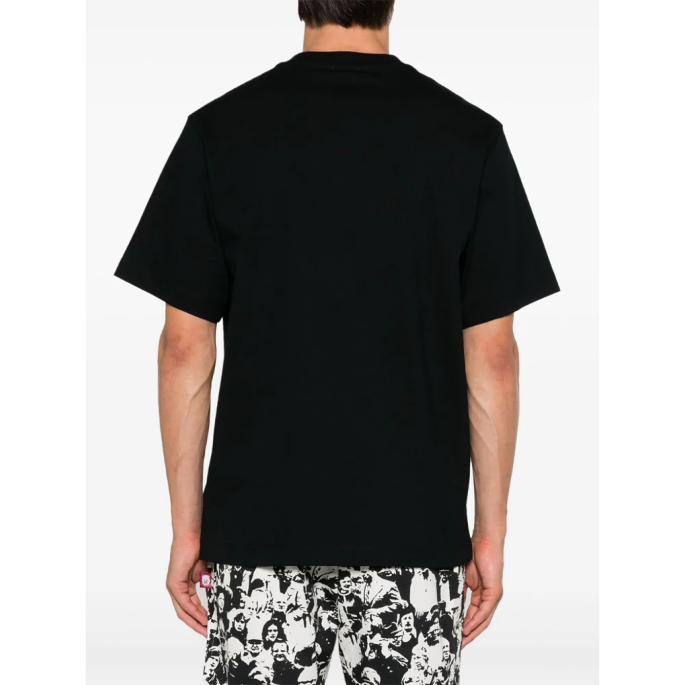 Burberry Zwarte Logo T-shirts en Polos Black Heren