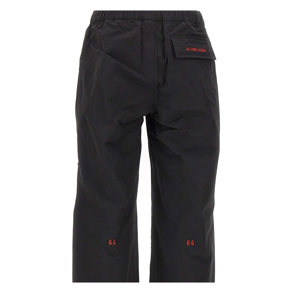 44 Label Group Broek Dames Recht Zwart Black Heren