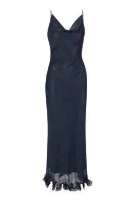 chiffon-ruffle-maxi-kjole