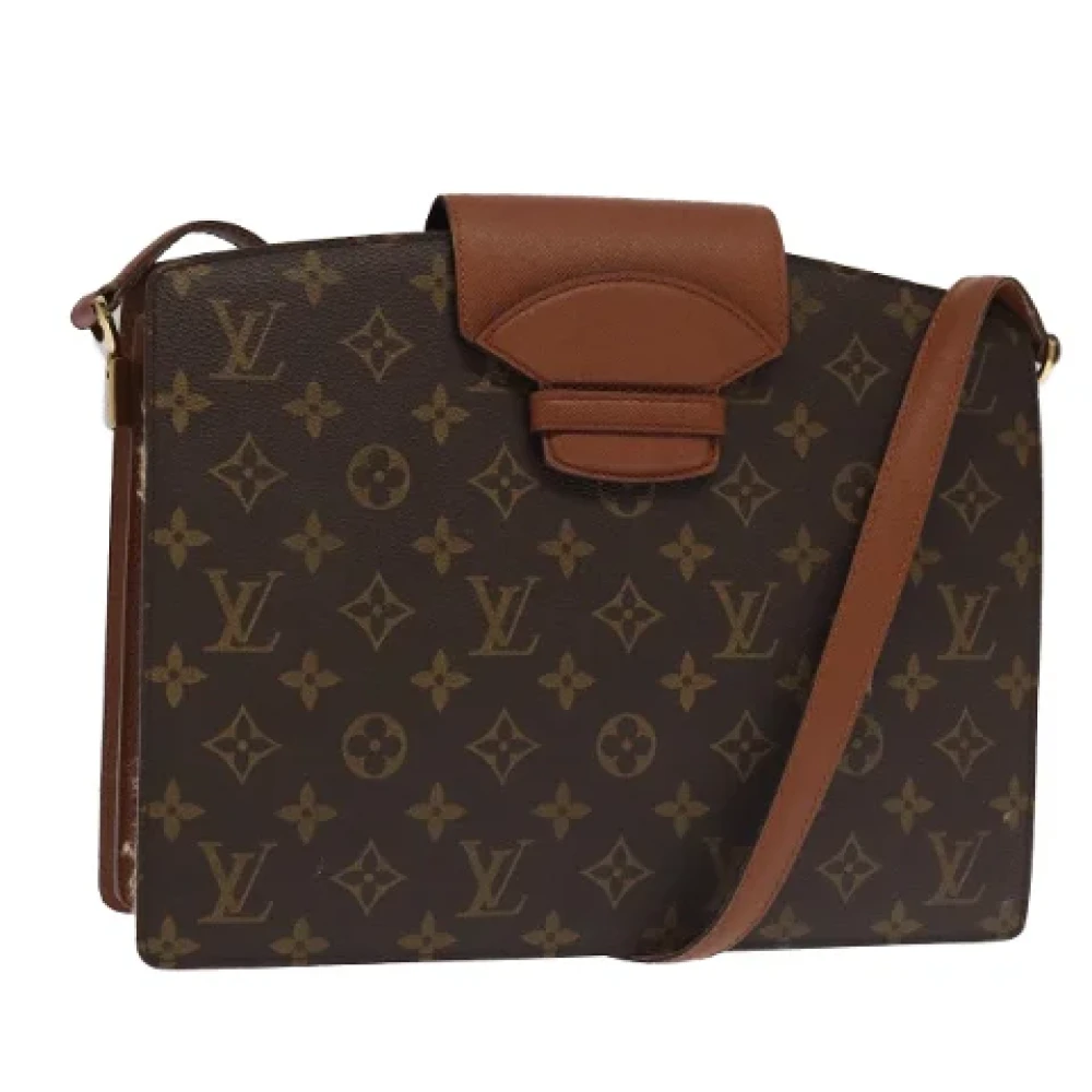 Louis Vuitton Vintage Pre-owned Canvas shoulder-bags Brown Dames