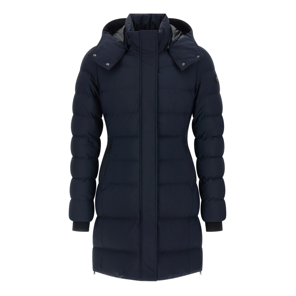 Moose Knuckles Women's Blue Parkas, L, Watershed 3 Parka