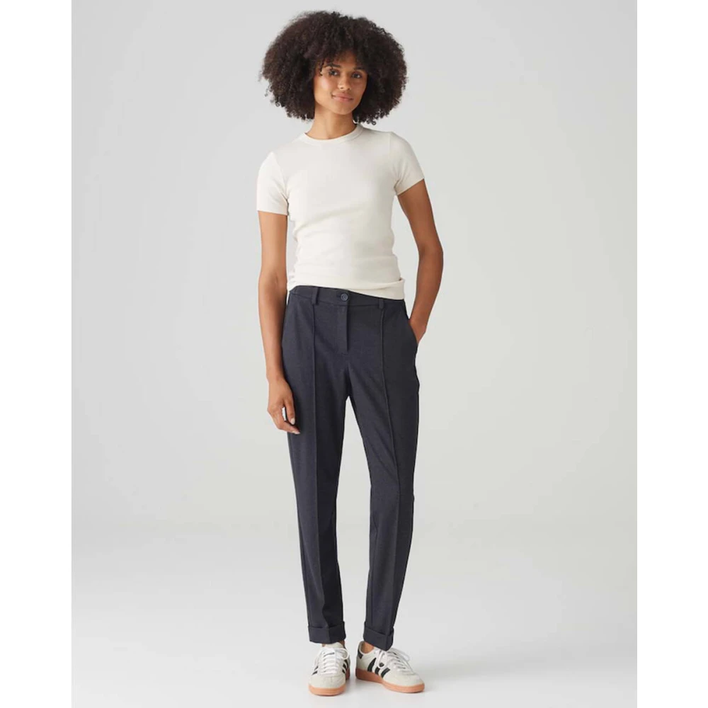Opus Melina Remix Stijlvolle Broek Blue Dames