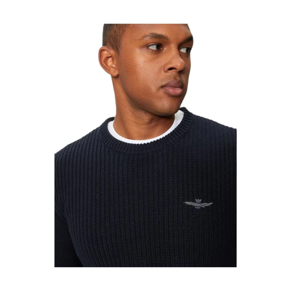 aeronautica militare Trui met ronde hals Blue Heren