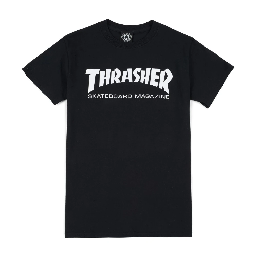 Thrasher Skatemag Tee Heren T-shirt Zwart Wit Black Heren