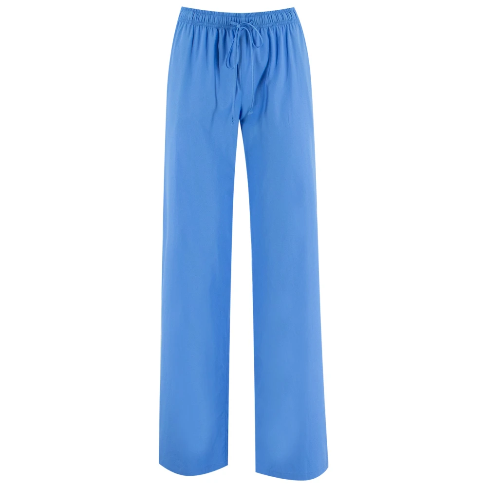 Ermanno Scervino Katoenen Trekkoord Broek Blue Dames