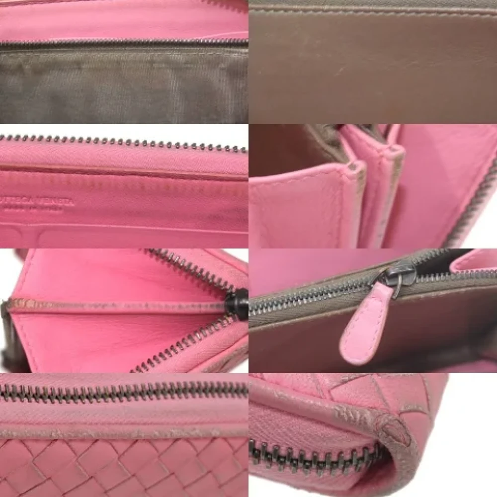 Bottega Veneta Vintage Pre-owned Fabric wallets Pink Dames